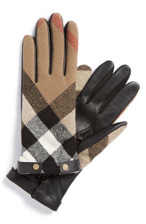 burberry gloves womens